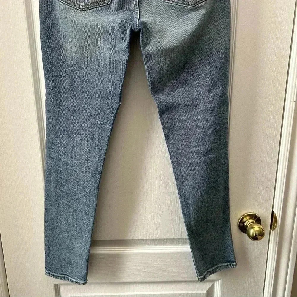 GAP High Rise True Skinny Ankle Jeans Distressed Denim Stretch Blue Size 25 - Picture 9 of 13